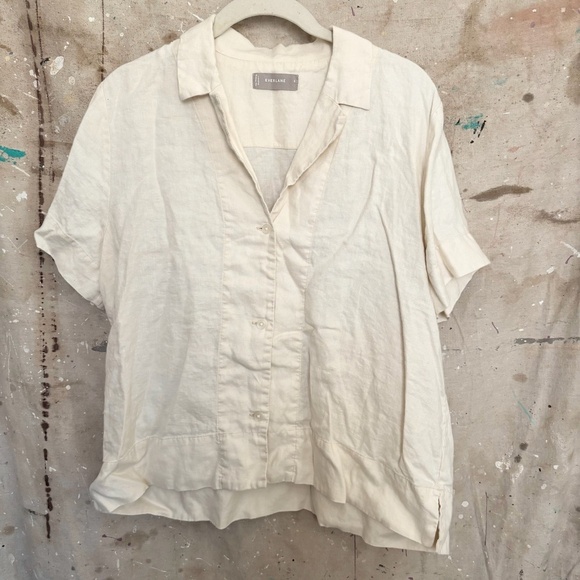 Everlane Linen Short-Sleeve Notch Shirt - Picture 3 of 6